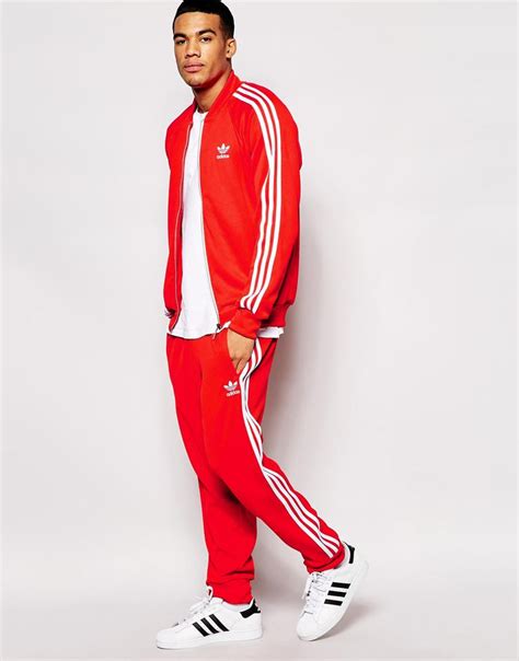 adidas roter traningsanzug|Rot .